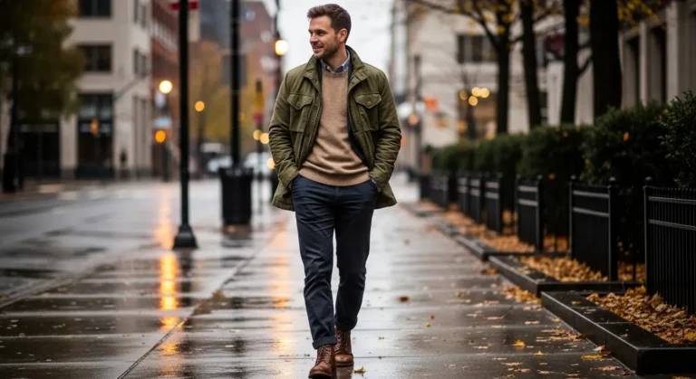 24 Cozy Men’s Fall Casual Outfits That Layer Well